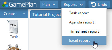 Excel_report_menu